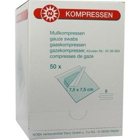 MULLKOMPRESSEN 7.5X7.5CM 8F STERIL, 50X2 ST – PZN 7385730 из Германии