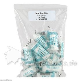 Mullbinden 4mx6cm, 20 ST – PZN 7622756 из Германии