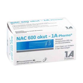 NAC 600 akut-1A Pharma (20 stk) – PZN 562761 из Германии