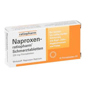 Naproxen-ratiopharm Schmerztabletten (10 stk) – PZN 2220326 из Германии