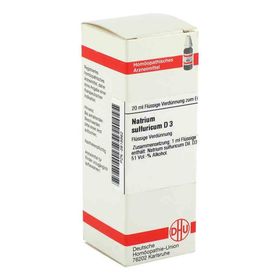 Natrium Sulfuricum D 3 Dilution (20 ml) – PZN 2618862 из Германии