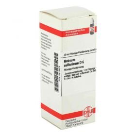 Natrium Sulfuricum D 6 Dilution (20 ml) – PZN 2618879 из Германии