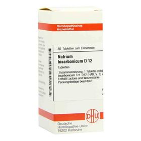 Natrium Bicarbonicum D 12 Tabletten (80 stk) – PZN 4228438 из Германии