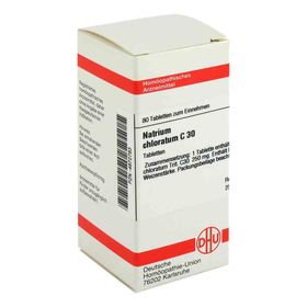Natrium Chloratum C 30 Tabletten (80 stk)  – PZN 4872783 из Германии