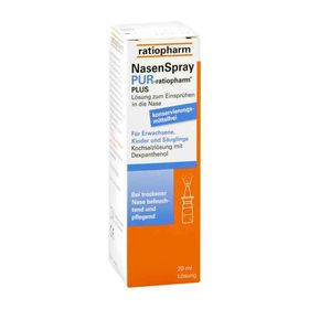 Nasenspray pur ratiopharm plus (20 ml) – PZN 5041423 из Германии