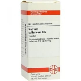Natrium Sulfuricum C 6 Tabletten (80 stk) – PZN 7175501 из Германии