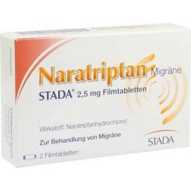 Naratriptan Migräne STADA 2,5mg (2 stk) – PZN 9391930 из Германии