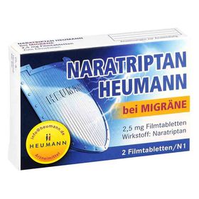 Naratriptan Heumann bei Migräne 2,5mg (2 stk) – PZN 9542263 из Германии