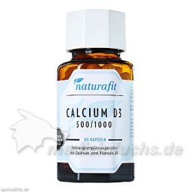 Naturafit Calcium D3 500/1000, 60 ST – PZN 10400255 из Германии
