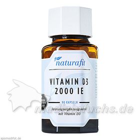 Naturafit Vitamin D3 2000 I.E., 90 ST – PZN 10993999 из Германии