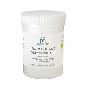 MykoPlus Bio Agaricus Vitalpilz-Pulver, 100 G – PZN 12739242 из Германии