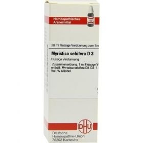 MYRISTICA SEBIFERA D 3, 20 ML – PZN 1382 из Германии