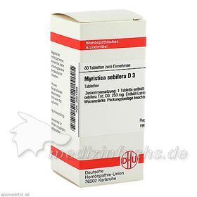 MYRISTICA SEBIFERA D 3, 80 ST – PZN 1399 из Германии
