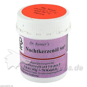 Nachtkerzenöl 500mg Dr. Renner, 70 ST – PZN 1421117 из Германии