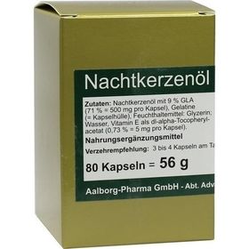 Nachtkerzenöl 500mg pro Kapsel, 80 ST – PZN 2248796 из Германии