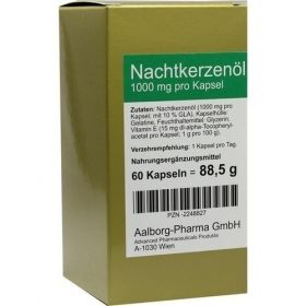 Nachtkerzenöl 1000mg pro Kapsel, 60 ST – PZN 2248827 из Германии