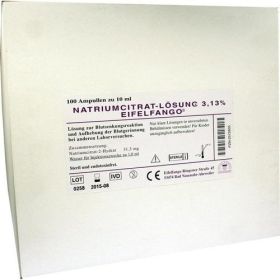 NATRIUM CITRICUM 3.13%, 100X10 ML – PZN 2572605 из Германии