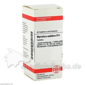MYRISTICA SEBIF D 6, 80 ST – PZN 2808137 из Германии