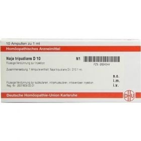 NAJA TRIPUDIANS D 10 Ampullen, 10X1 ML – PZN 2824544 из Германии