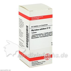 MYRISTICA SEBIF D12, 80 ST  – PZN 4228243 из Германии