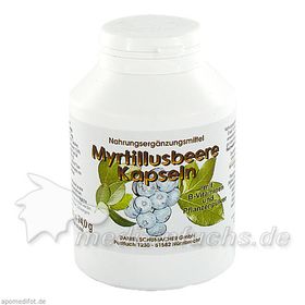 Myrtillusbeere Kapseln, 180 ST – PZN 5124362 из Германии