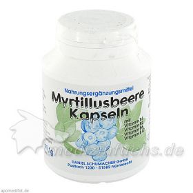 Myrtillusbeere Kapseln, 100 ST – PZN 5124451 из Германии