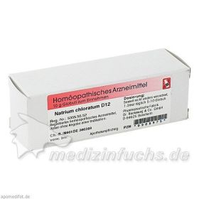 Natrium chloratum D12, 10 G – PZN 6618907 из Германии