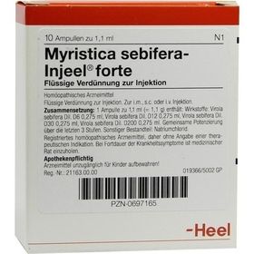 MYRISTICA SEBIF INJ FORTE, 10 ST  – PZN 697165 из Германии