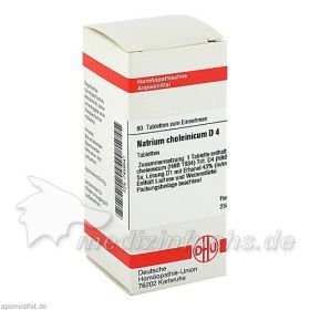 NATRIUM CHOLEINICUM D 4, 80 ST – PZN 7458541 из Германии