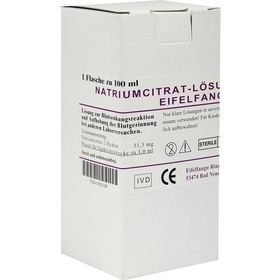 Natriumcitrat-Lösung 3.13% Eifelfango, 100 ML  – PZN 762158 из Германии