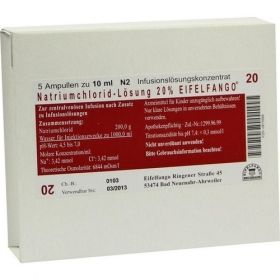 Natriumchlorid-Lösung 20% EIFELFANGO, 5X10 ML  – PZN 875968 из Германии