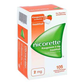 Nicorette 2mg freshfruit (105 stk) – PZN 1639595 из Германии