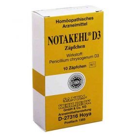 Notakehl D 3 Suppositorien (10 stk) – PZN 3207150 из Германии