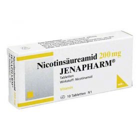 Nicotinsäureamid 200 mg Jenapharm Tabletten (10 stk) – PZN 4019120 из Германии