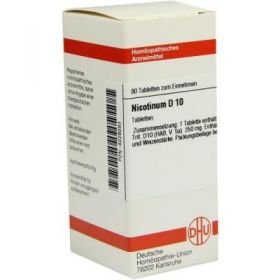 Nicotinum D 10 Tabletten (80 stk) – PZN 4229283 из Германии