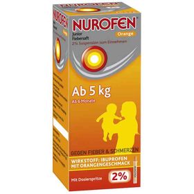 Nurofen Junior Fiebersaft Orange 2% (150 ml) – PZN 6789425 из Германии