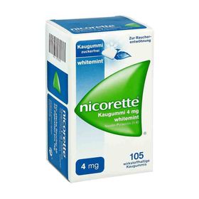 Nicorette 4mg whitemint (105 stk) – PZN 7353635 из Германии