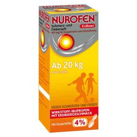 Nurofen Schmerz- und Fiebersaft Erdbeer 40mg/ml (150 ml) – PZN 7776488 из Германии