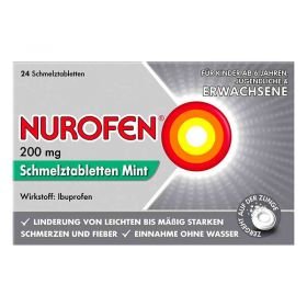 Nurofen 200 mg Schmelztabletten Mint (24 stk)  – PZN 11128051 из Германии