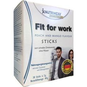 Nutrimexx - Fit for work, 30 ST – PZN 12474128 из Германии