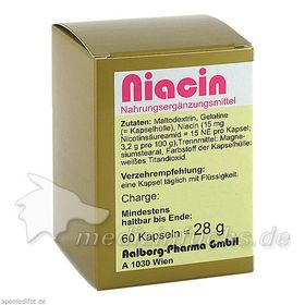 Niacin, 60 ST – PZN 156133 из Германии