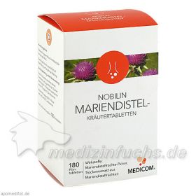 Nobilin Mariendistel-Kräutertabletten, 180 ST – PZN 1872400 из Германии
