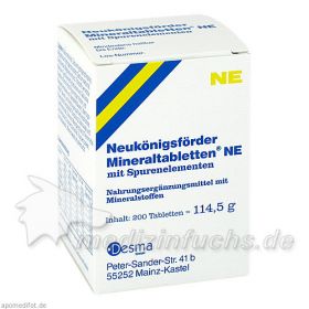 Neukönigsförder Mineraltabletten NE, 200 ST – PZN 3050470 из Германии