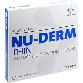 NU-DERM Thin Hydrokolloid-Verband 10x10cm, 10 ST – PZN 328367 из Германии