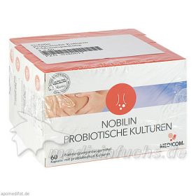 NOBILIN Probiotische Kulturen Kapseln, 4X60 ST  – PZN 380617 из Германии