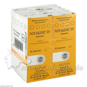 NOTAKEHL D 5, 10X20 ST – PZN 4426575 из Германии