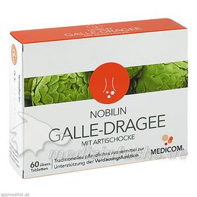 Nobilin Galle-Dragee mit Artischocke, 60 ST – PZN 5517788 из Германии
