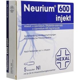 NEURIUM 600 INJEKT, 5 ST  – PZN 6894688 из Германии