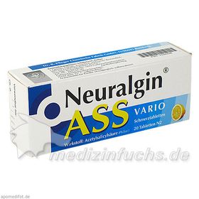 NEURALGIN ASS vario Schmerztabletten, 20 ST – PZN 7534236 из Германии