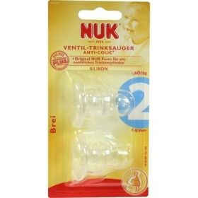NUK Ventilsauger für Brei Gr.2 Silikon, 2 ST – PZN 8444050 из Германии